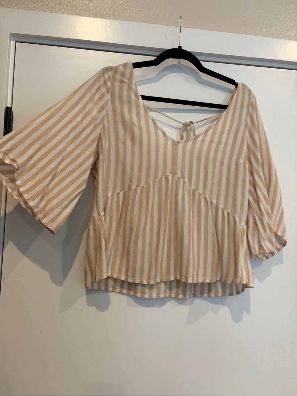Hollister Striped V-Neck Blouse